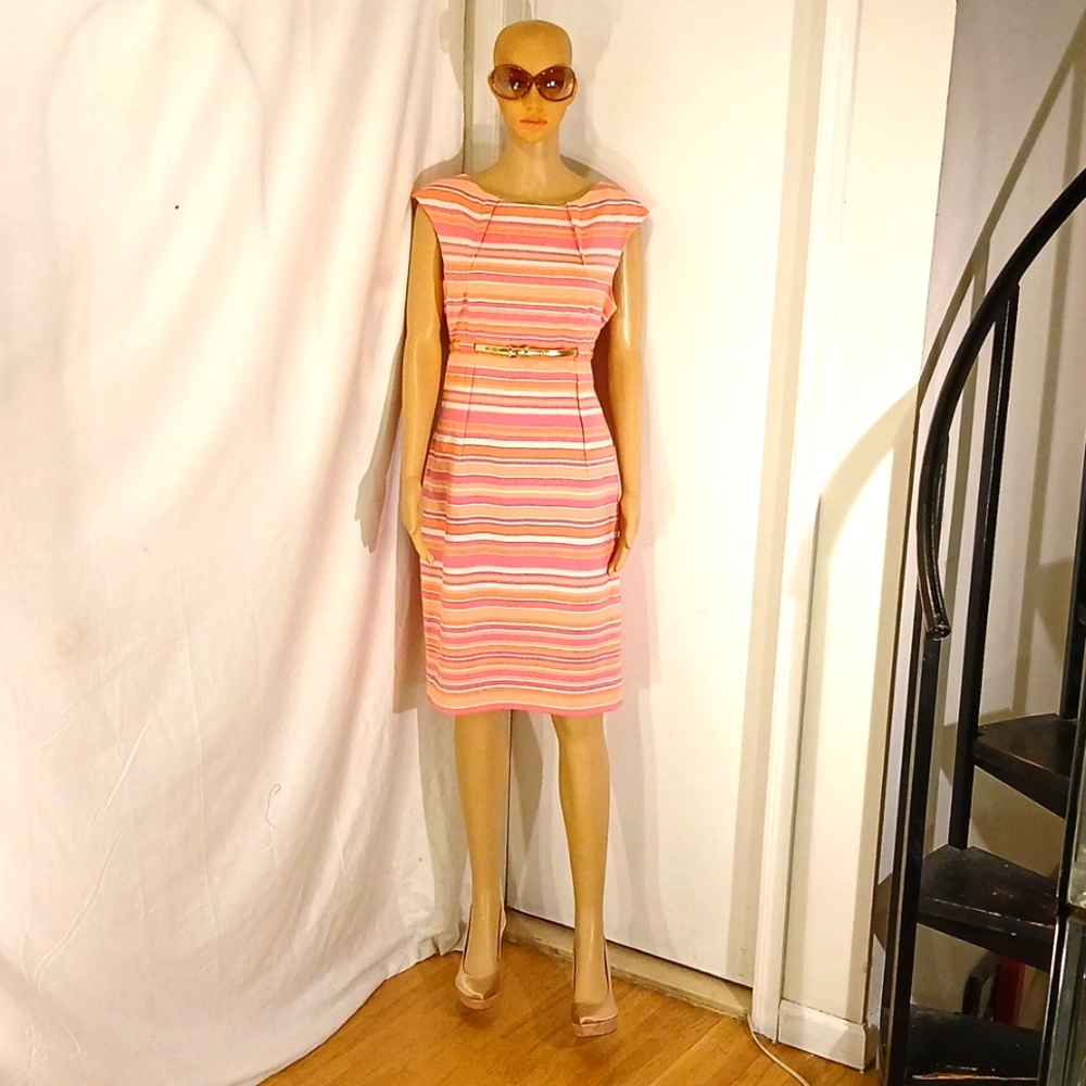Beautiful Calvin Klein Multicolor Stripe Dress